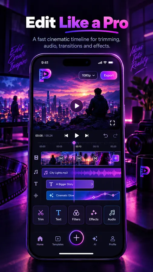Video editing timeline
